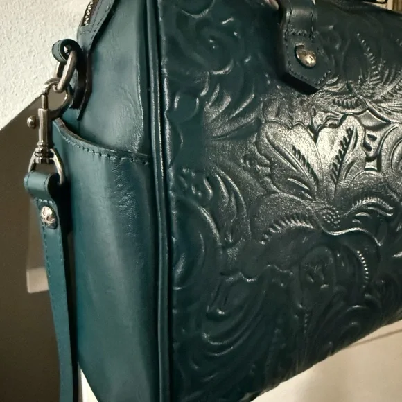 Patricia Nash tooled satchel NWT MSRP $269 - Picture 12 of 12